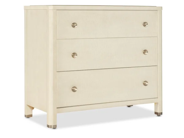 Archives Raffia Three-Drawer Chest Chests Brown