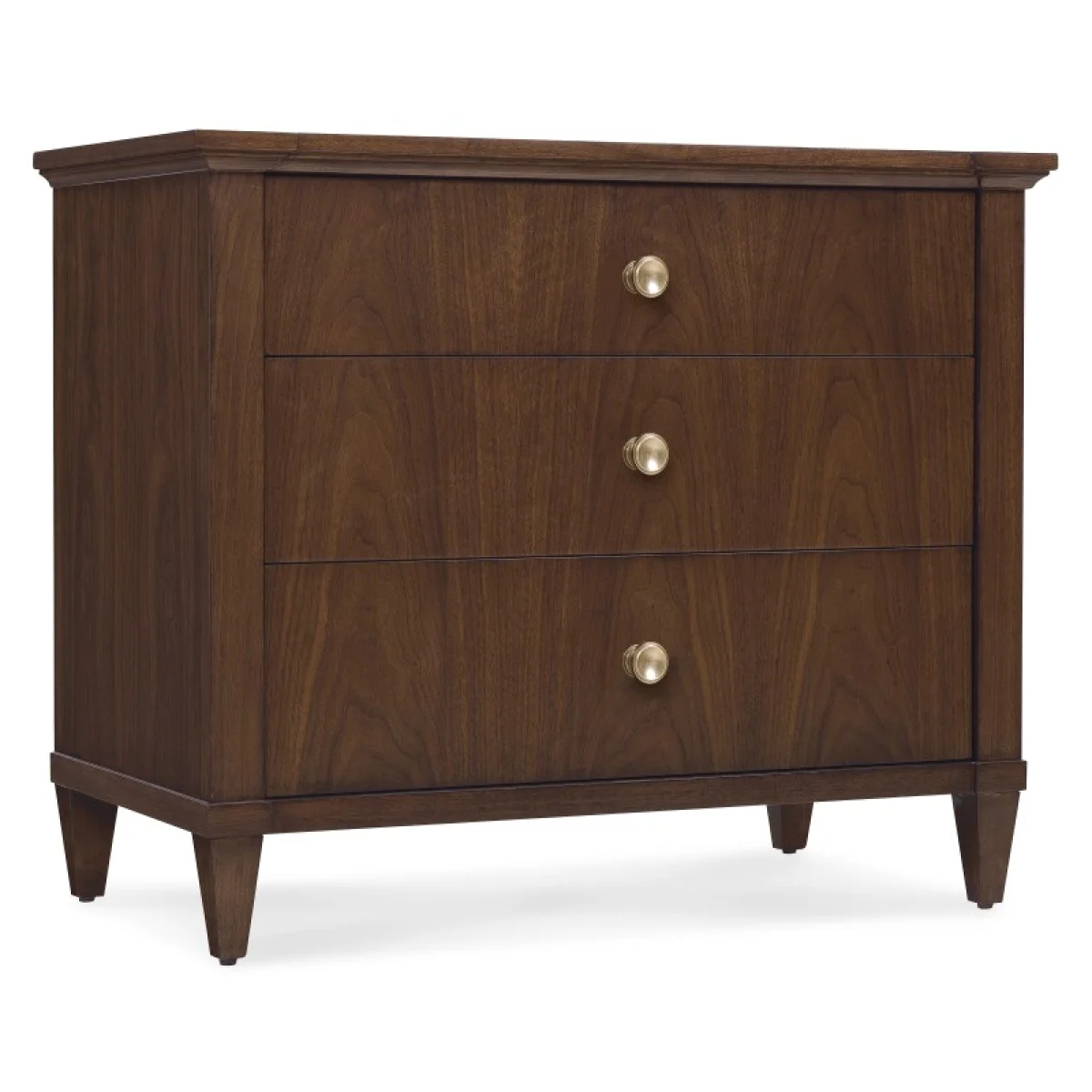 Archives Three-Drawer Nightstand Nightstands Brown 4