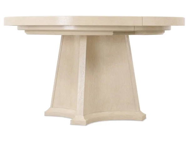 Westwood Round Dining Table with One 20-inch Leaf Dining Tables Brown