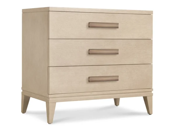 Westwood Three-Drawer Nightstand Nightstands Brown