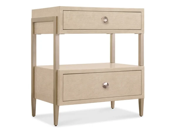 Westwood Two-Drawer Nightstand Nightstands Brown