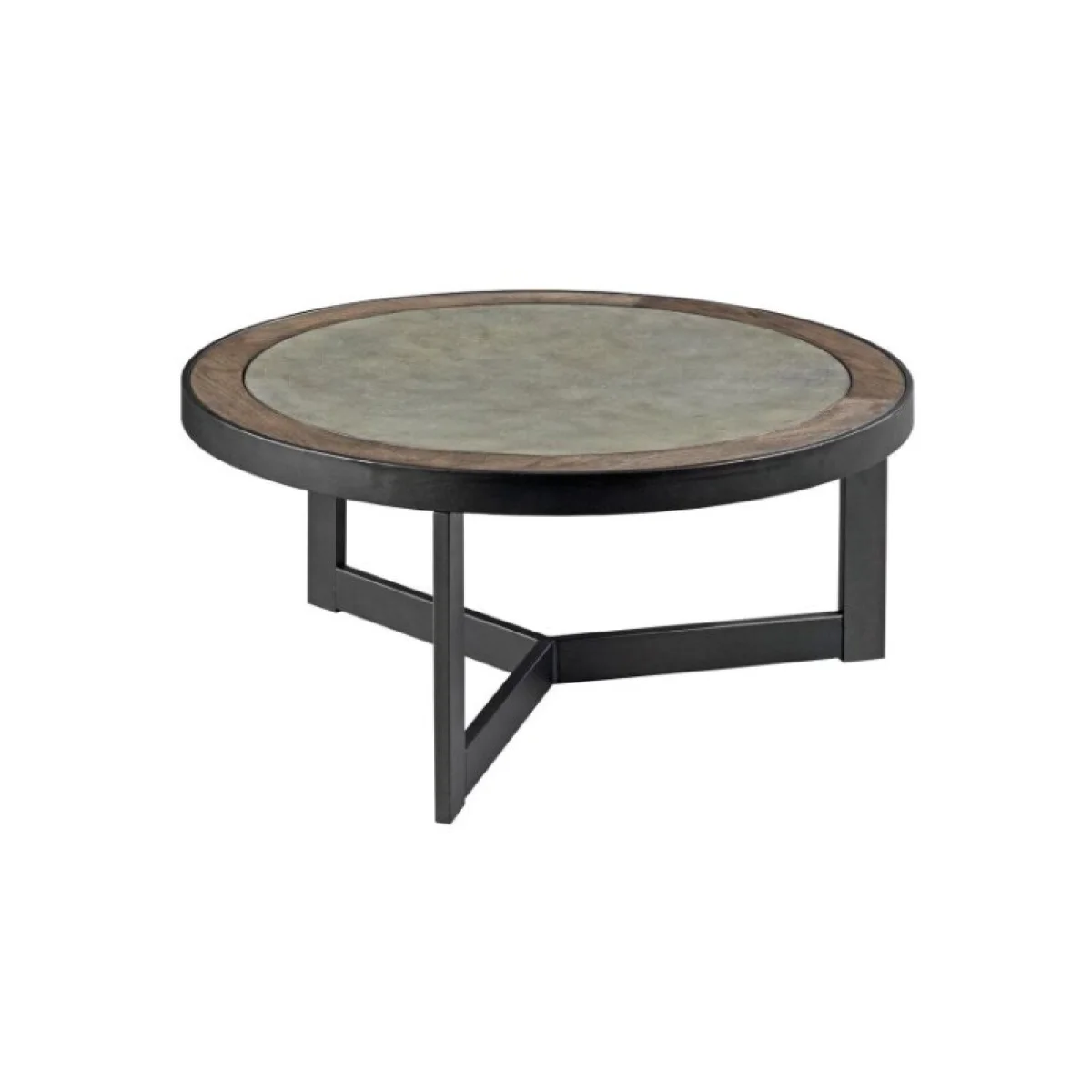 Graystone-hamilton Round Cocktail Table Cocktail & Coffee Tables black 4