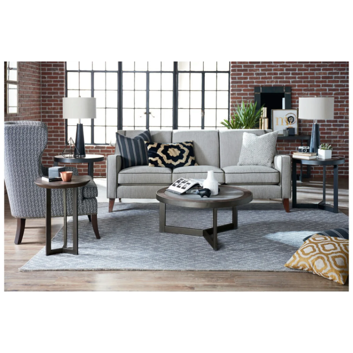 Graystone-hamilton Round Cocktail Table Cocktail & Coffee Tables black 6