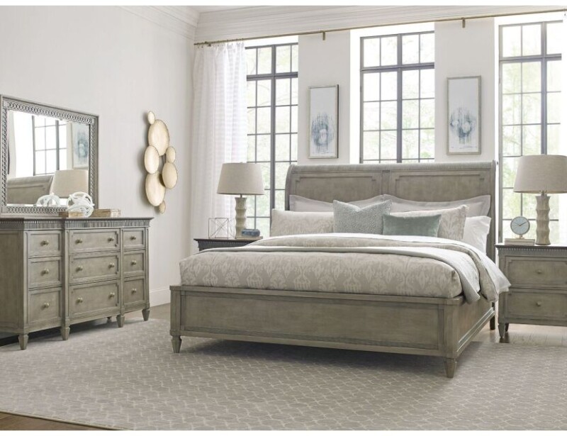 Savona Anna Sleigh King Bed Complete