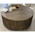 Round Cocktail Table Cocktail & Coffee Tables Brown 14