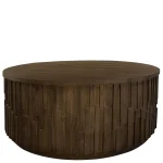 Round Cocktail Table Cocktail & Coffee Tables Brown 16