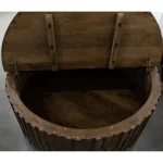 Round Cocktail Table Cocktail & Coffee Tables Brown 22