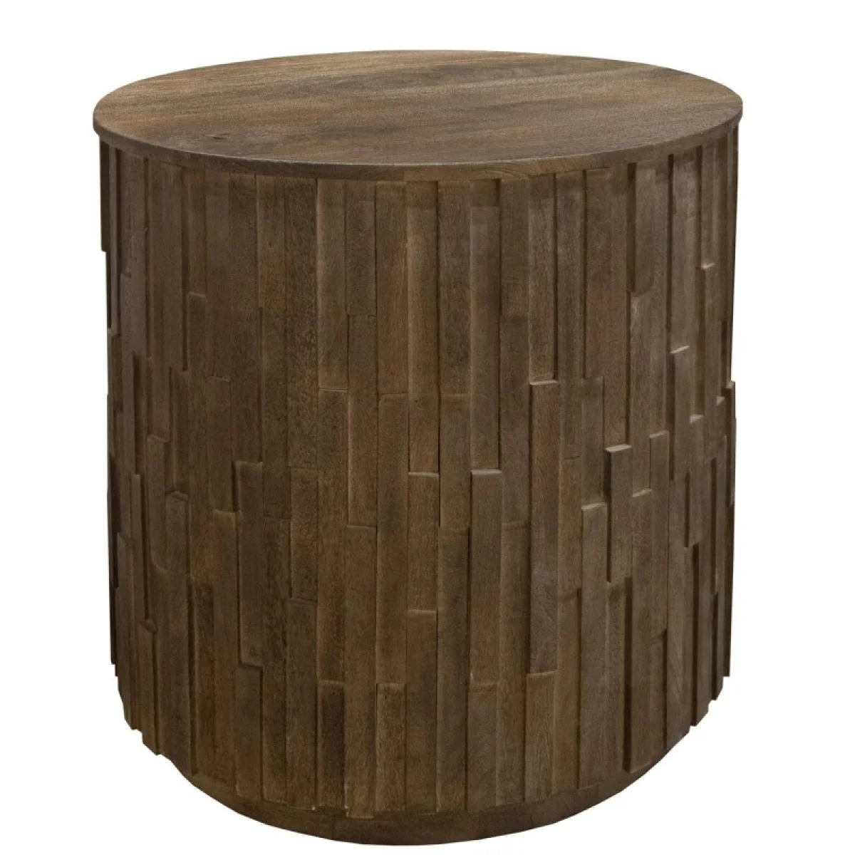Round End Table End tables Brown 6