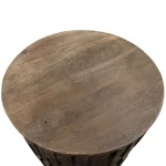 Round End Table End tables Brown 15