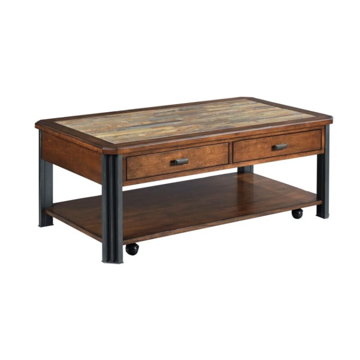 Slaton-hamilton Rectangular Drawer Cocktail Table Cocktail & Coffee Tables Brown 4