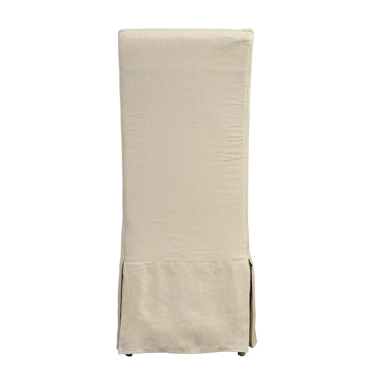 Linen Floor Length Slip Covered Parsons Chair Chairs Chairs 6