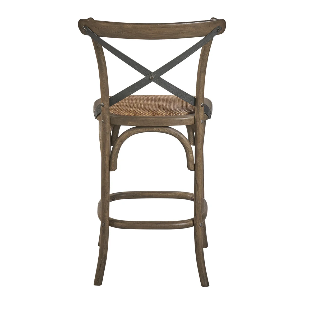 Bentwood Counter Stool W/ Metal Back Barstools Barstools 6