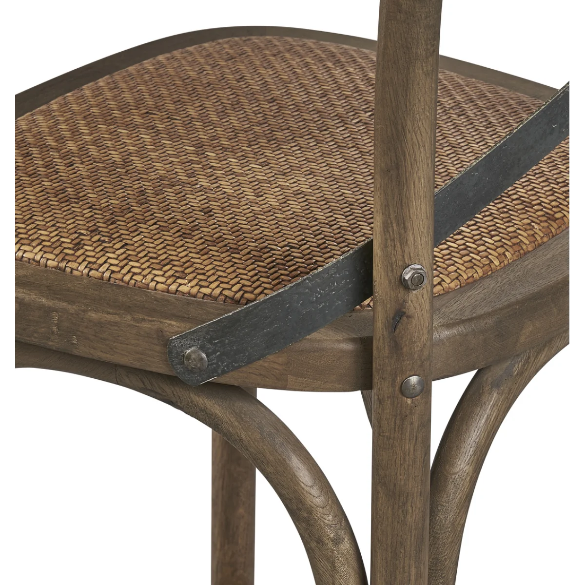 Bentwood Counter Stool W/ Metal Back Barstools Barstools 7
