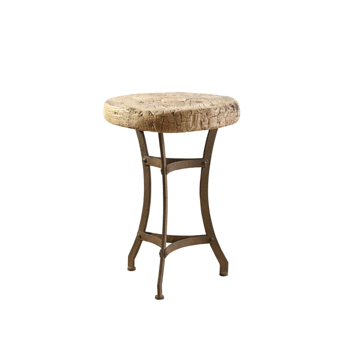 Reclaimed Tripod Table End tables Brown 6