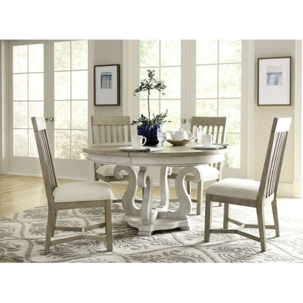 Litchfield Sussex Round Dining Table Complete Dining Tables American Drew 6