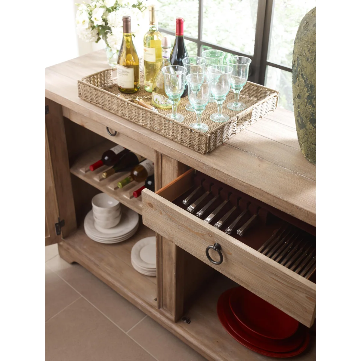 Buffet Dining Storage Brown 6