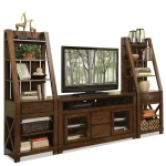 Media Console Entertainment Stands Brown 6