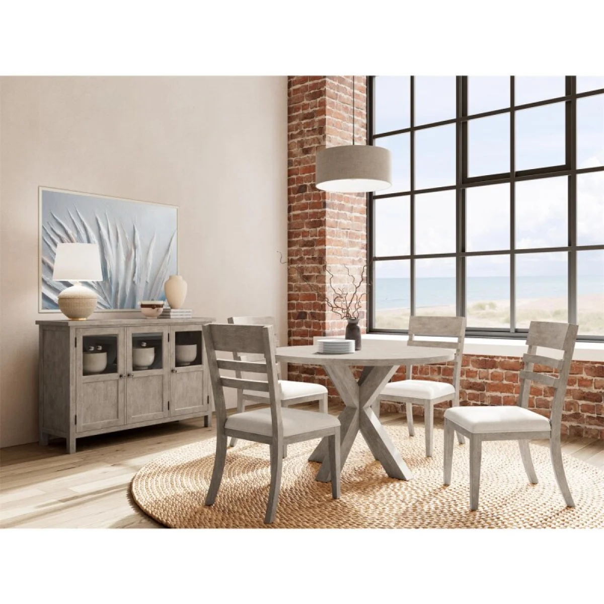 Round Dining Table Dining Tables Brown 10