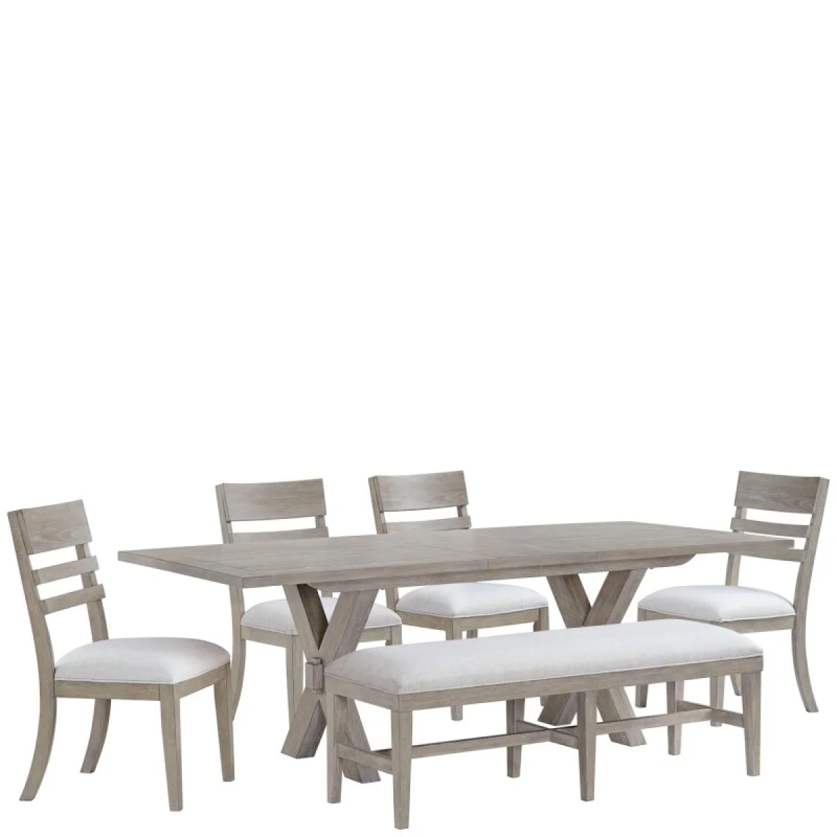 58″ Uph Dining Bench 1in Chairs & Benches Brown 13