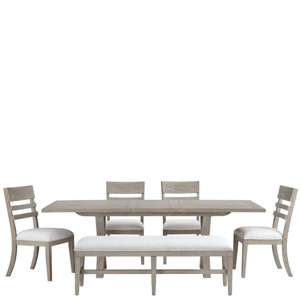 58″ Uph Dining Bench 1in Chairs & Benches Brown 14