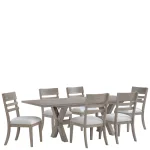 Wood Side Chair 2in Chairs & Benches Brown 25