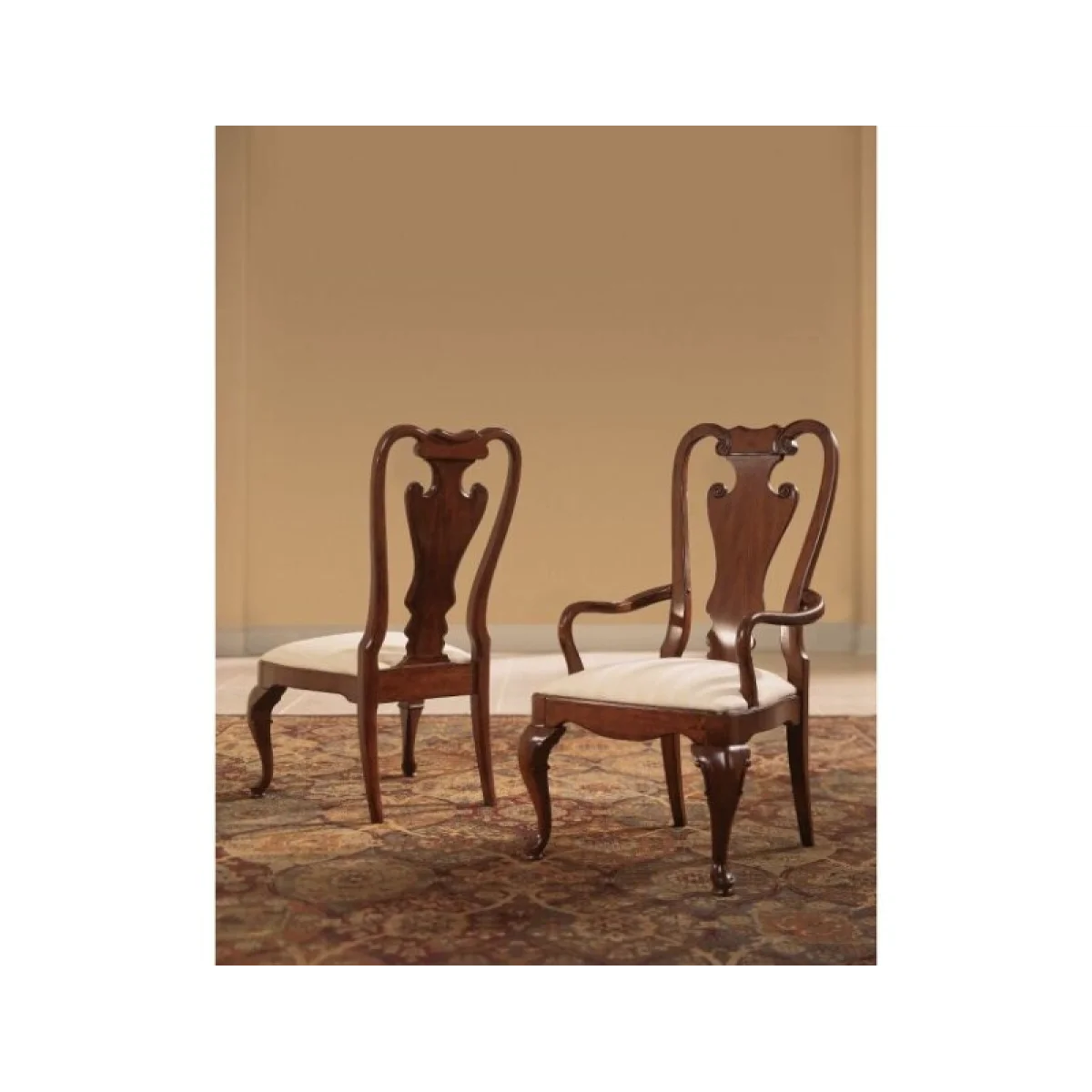 Cherry Grove Splat Back Arm Chair-kd Chairs & Benches American Drew 4