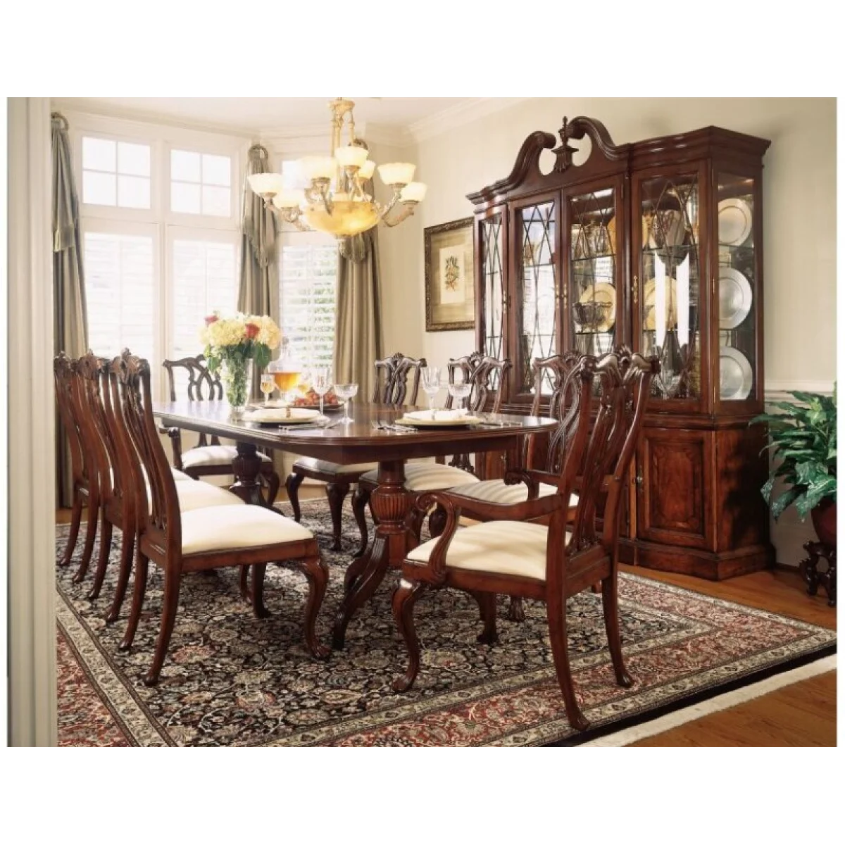 Cherry Grove Pierced Back Arm Chair Chairs & Benches American Drew 6