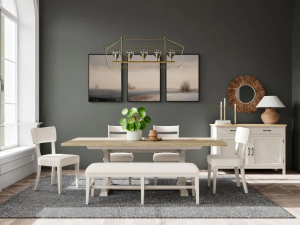 Rectangle Dining Table Dining Tables Aged White/wheat 29