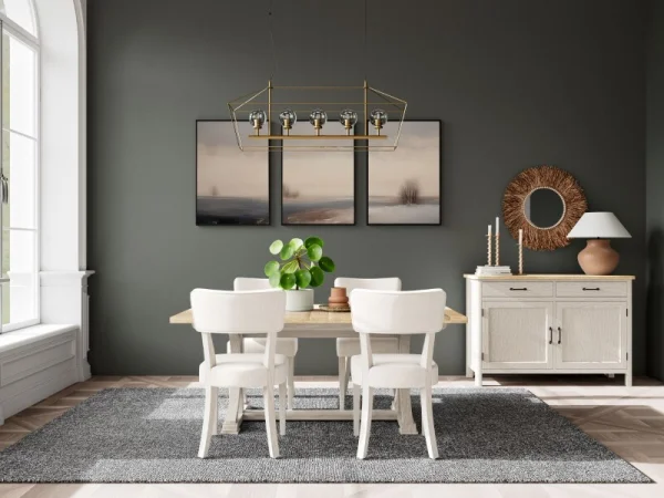 Rectangle Dining Table Dining Tables Aged White/wheat 31