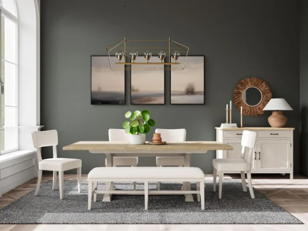 Rectangle Dining Table Dining Tables Aged White/wheat 32