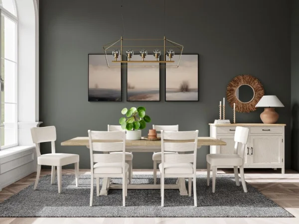 Rectangle Dining Table Dining Tables Aged White/wheat 33