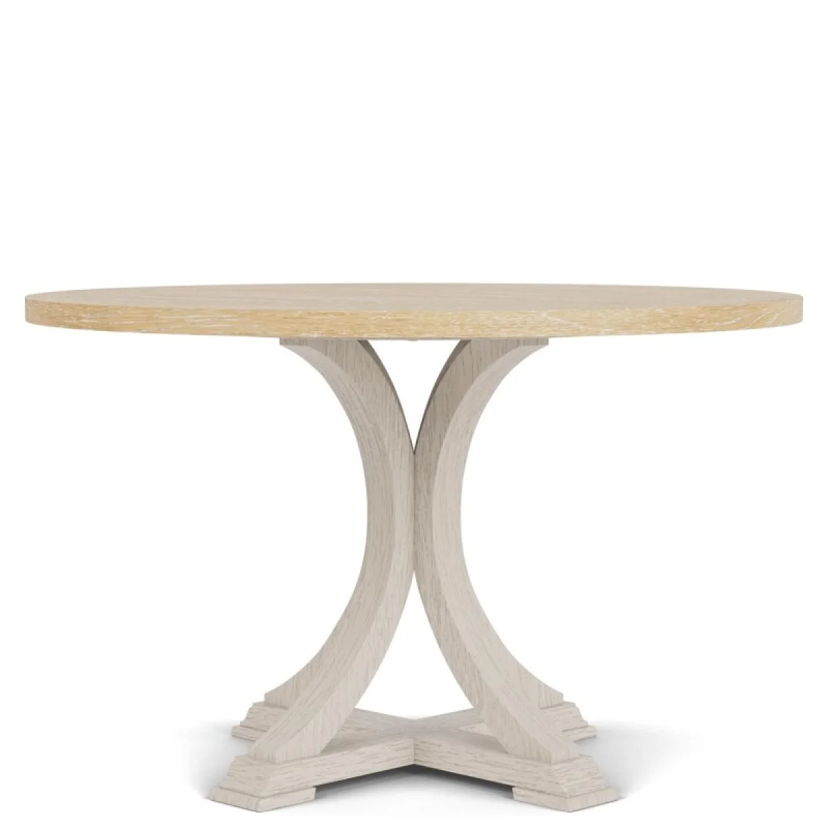 Round Dining Table Dining Tables Aged White/wheat 6