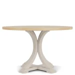 Round Dining Table Dining Tables Aged White/wheat 12