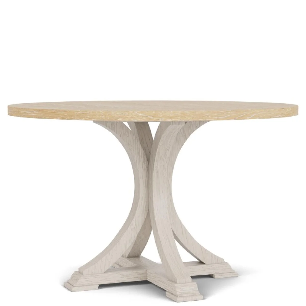 Round Dining Table Dining Tables Aged White/wheat 8