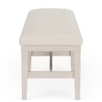 58″ Uph Dining Bench 1in Chairs & Benches Aged White/wheat 16