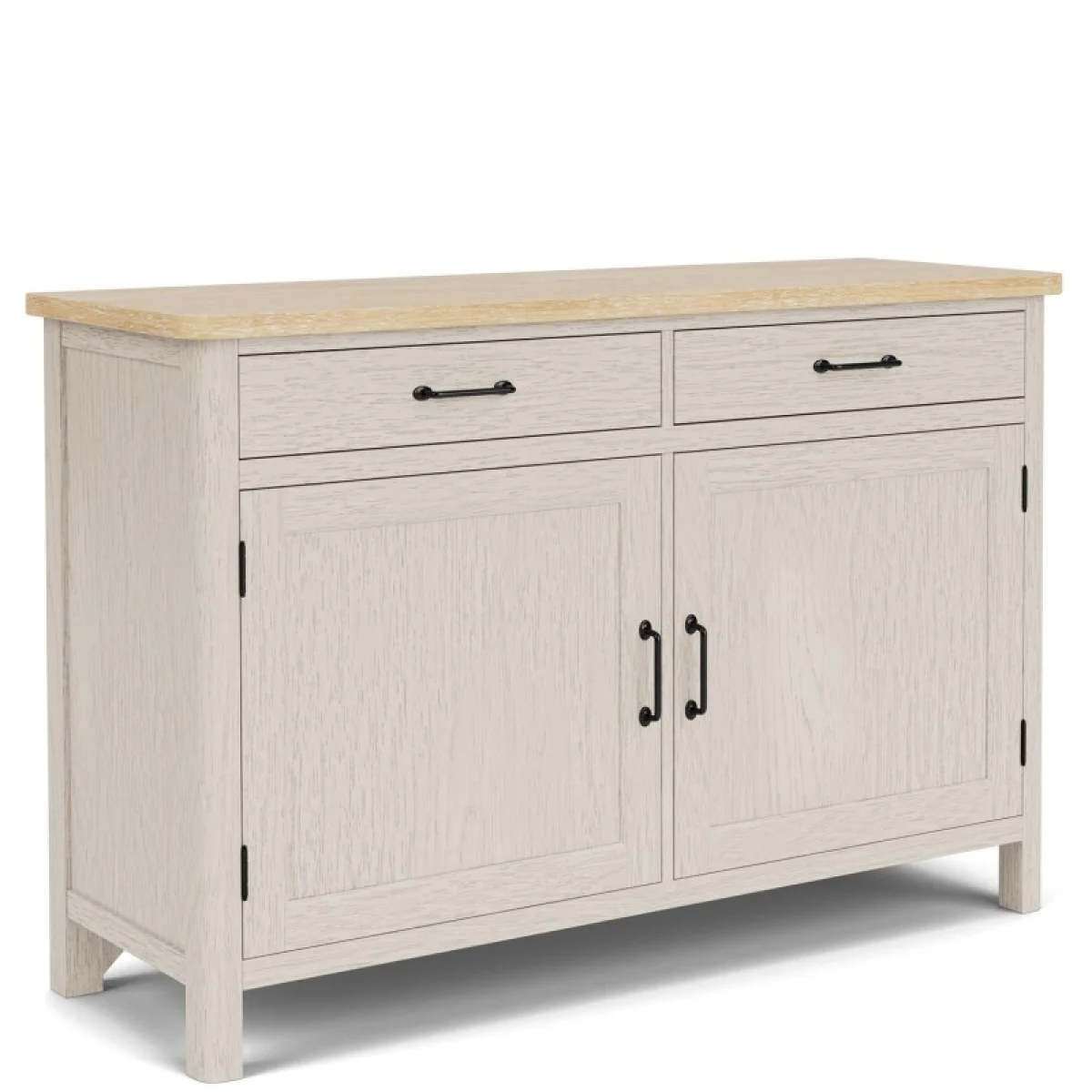 Buffet Dining Storage Aged White/wheat 10