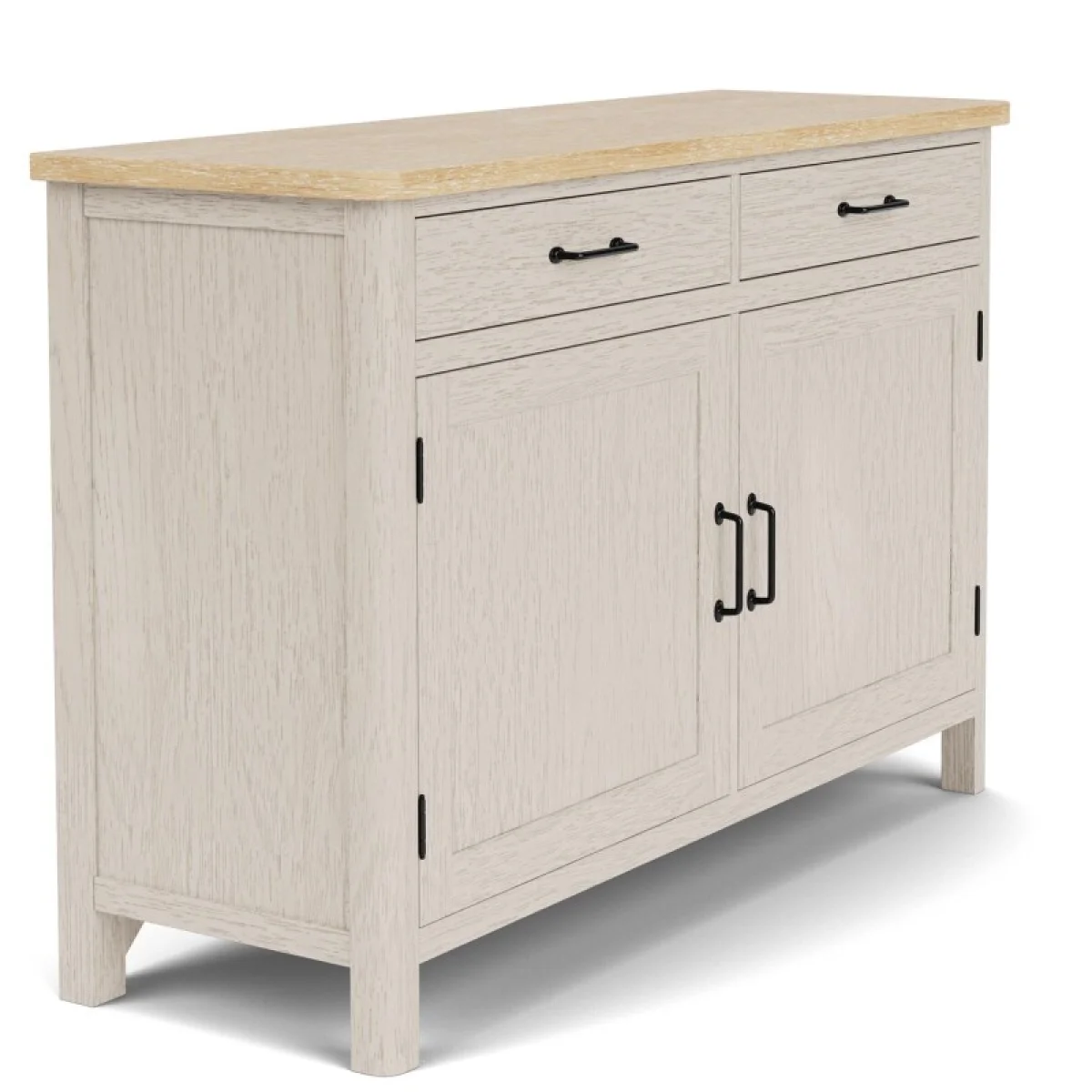 Buffet Dining Storage Aged White/wheat 11