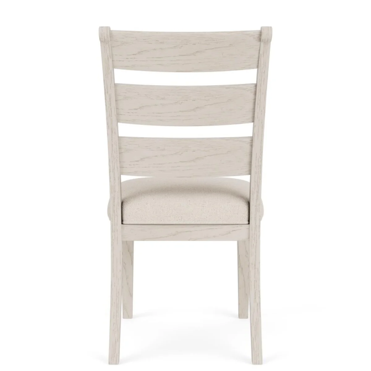 Wood Bk Uph Side Chr 2in Chairs & Benches Aged White 8