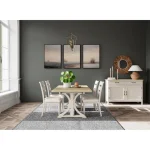 Wood Bk Uph Side Chr 2in Chairs & Benches Aged White 21