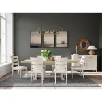 Wood Bk Uph Side Chr 2in Chairs & Benches Aged White 22