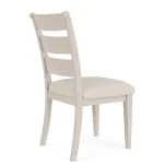 Wood Bk Uph Side Chr 2in Chairs & Benches Aged White 25
