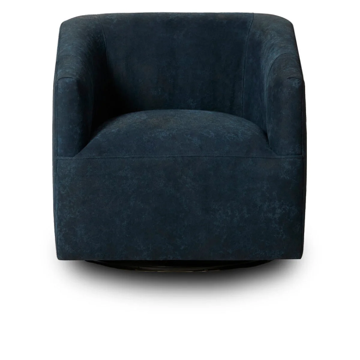 Chloe Leather Swivel Chair Chairs blue 6