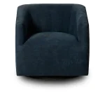 Chloe Leather Swivel Chair Chairs blue 10