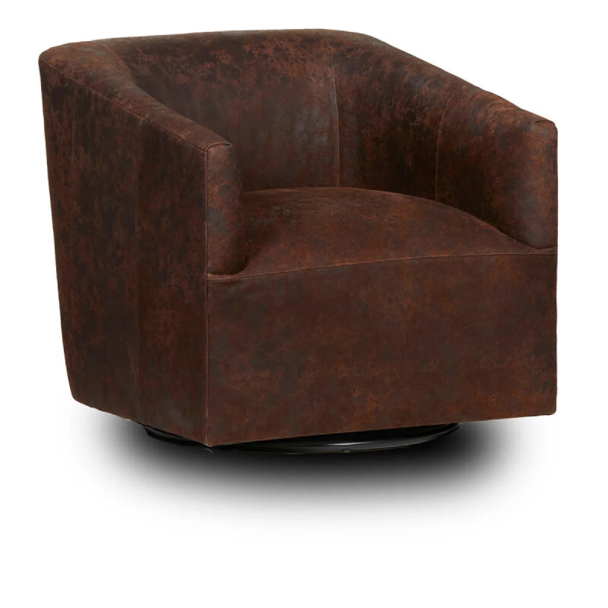 Chloe Leather Swivel Chair – Outpost Nativo Chairs Brown 4