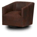 Chloe Leather Swivel Chair – Outpost Nativo Chairs Brown 11