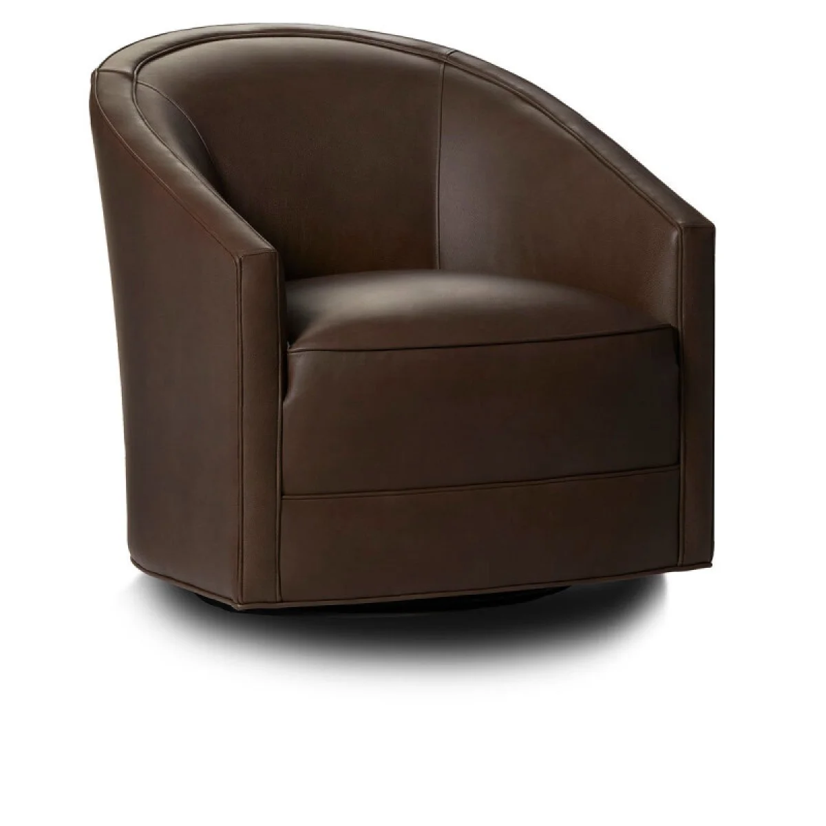 Samantha Leather Swivel Chair Landscape – Landscape Country Life Chairs Brown 4