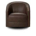 Samantha Leather Swivel Chair Landscape – Landscape Country Life Chairs Brown 10