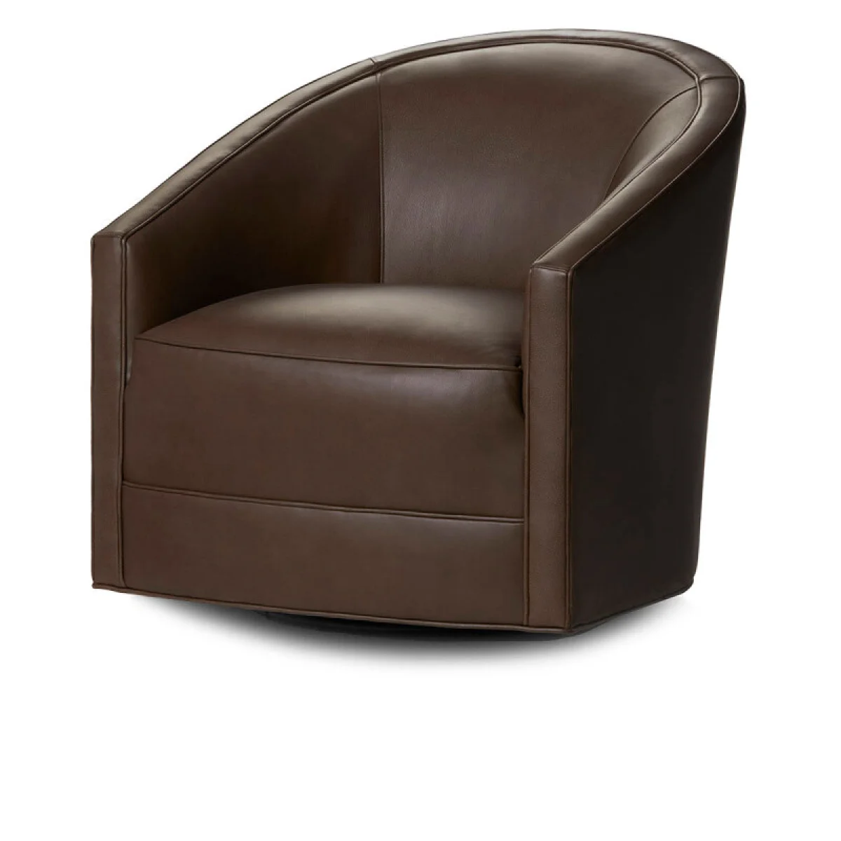 Samantha Leather Swivel Chair Landscape – Landscape Country Life Chairs Brown 7