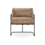 Toluca Leather Stationary Accent Chair Chairs Chairs 12