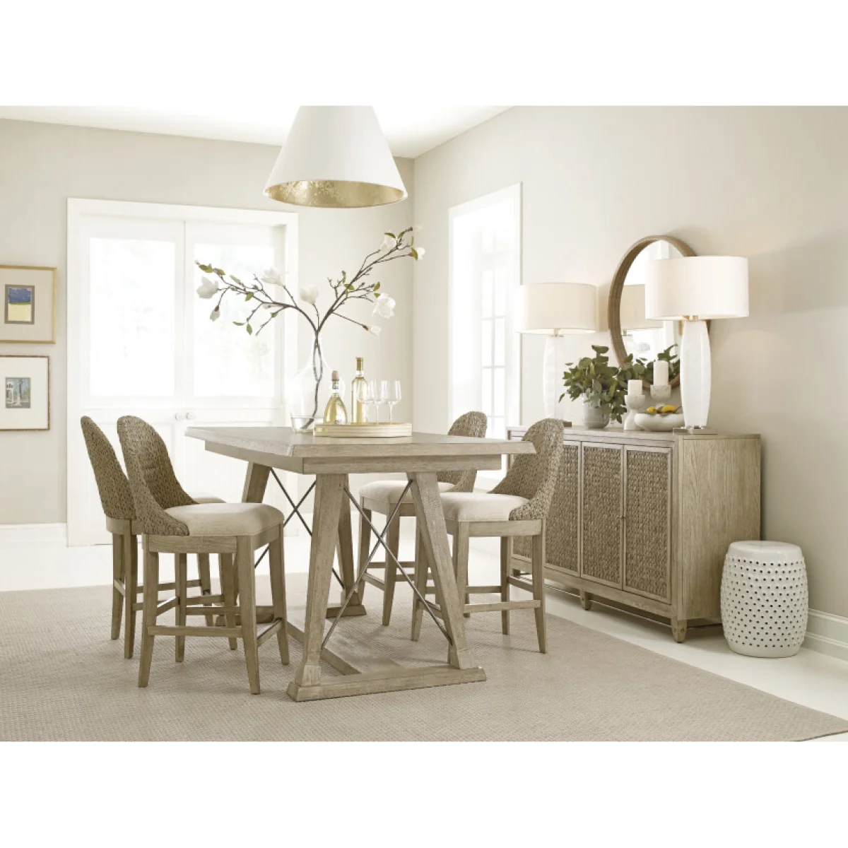 Vista Boca Woven Stool Barstools American Drew 4